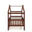 Lit simple en bois avec lit gigogne-740144399-740144398