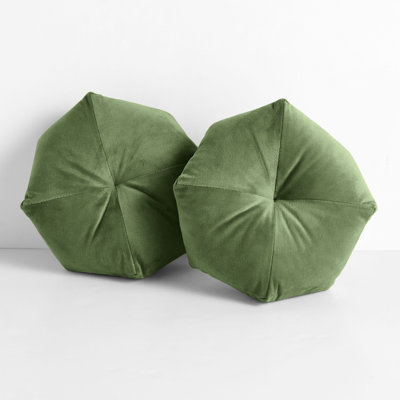 Scalloped Edges Outdoor Throw Pillow