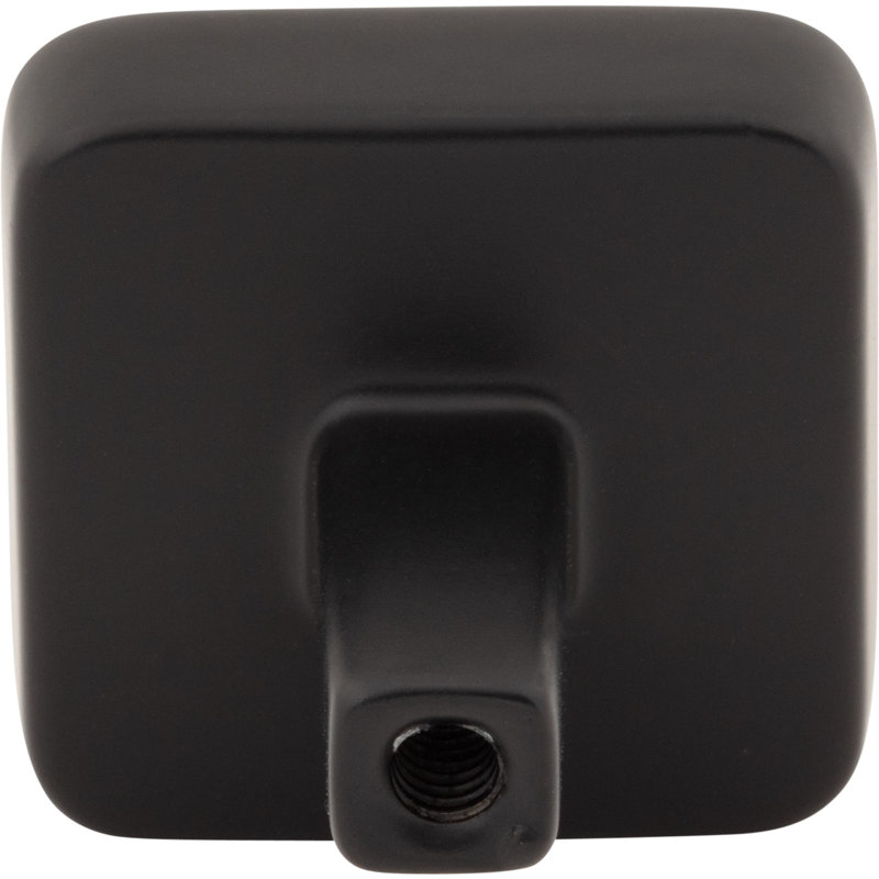 Whitlock Square Knob, Matte Black