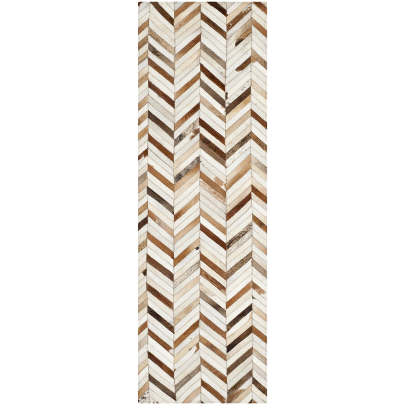 Anjely Hand Woven Beige/Brown Rug