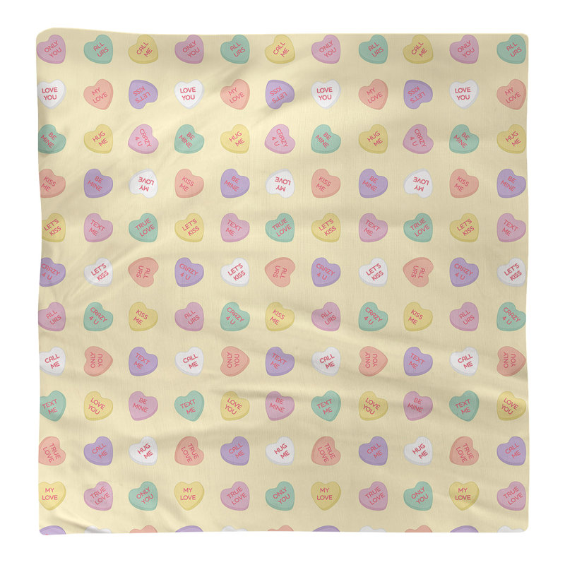 No Pattern Square Napkin, 22" x 22", Light Yellow/Violet, Polyester