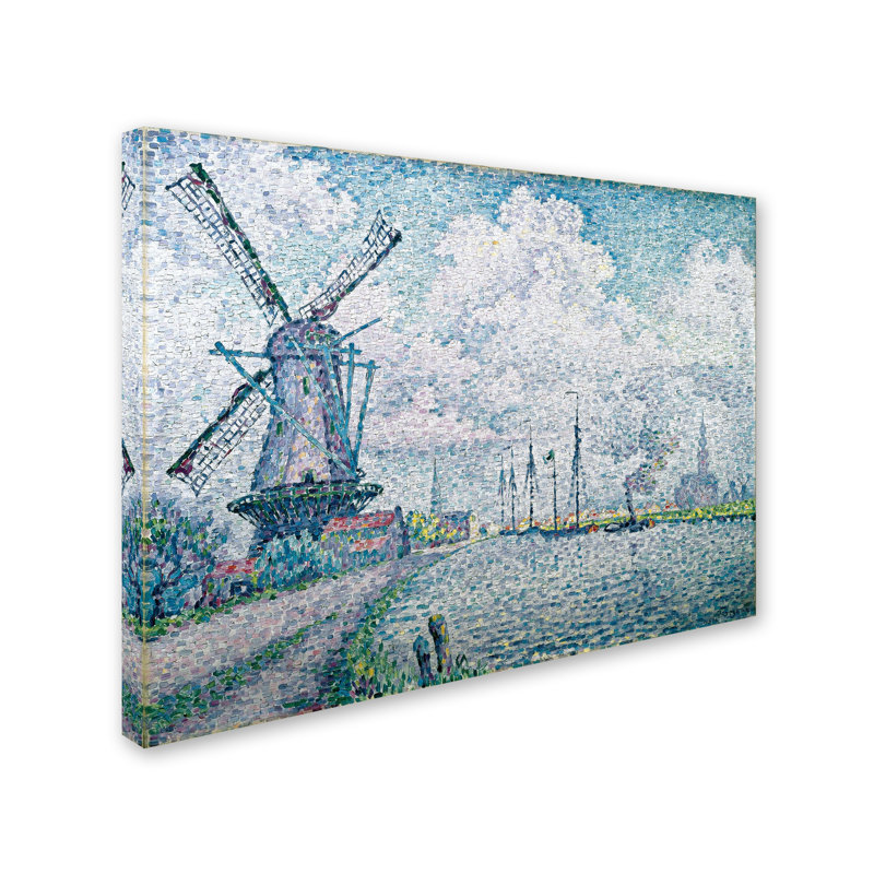 « canal of overschie » par impression sur toile tendue Paul Signac, H 18 po x l 24 po