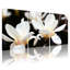 Ensemble de 3 tableaux sur toile tendue représentant des fleurs de magnolia blanc, pour la décoration du salon et de la chambre.-351798468