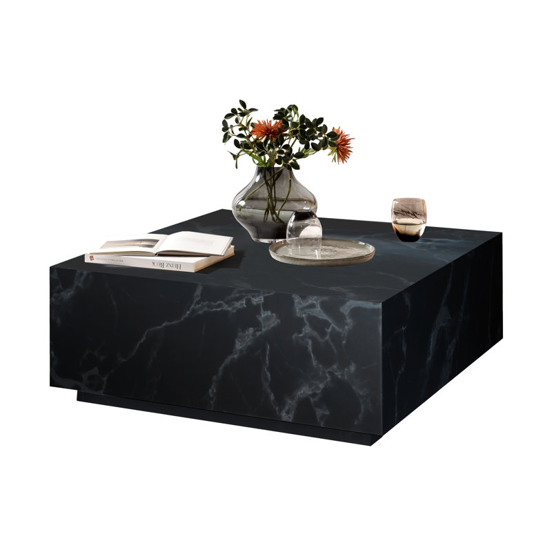 Aavyan Block Coffee Table, Black