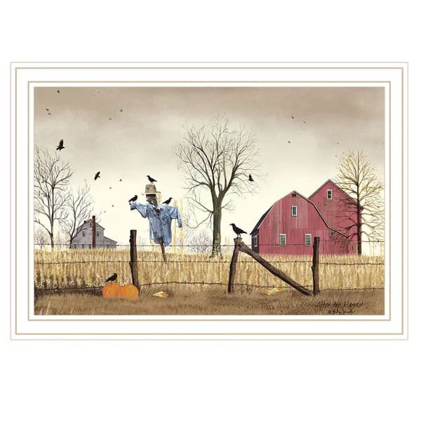 «Trendy Decor 4U After the Harvest», art mural encadré blanc pour le salon