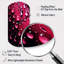Rose rouge avec gouttes de pluie XVIII - horloge murale asymétrique florale en métal, horloge murale cylindrique rouge-105567004