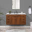 Bexley 48" Wall-Mounted Single Bathroom Vanity with Quartz Top