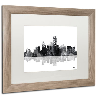 " Jersey City New Jersey Skyline BG-1 " by Marlene Watson