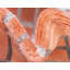 Tapis à motif géométrique orange Corando-40284701