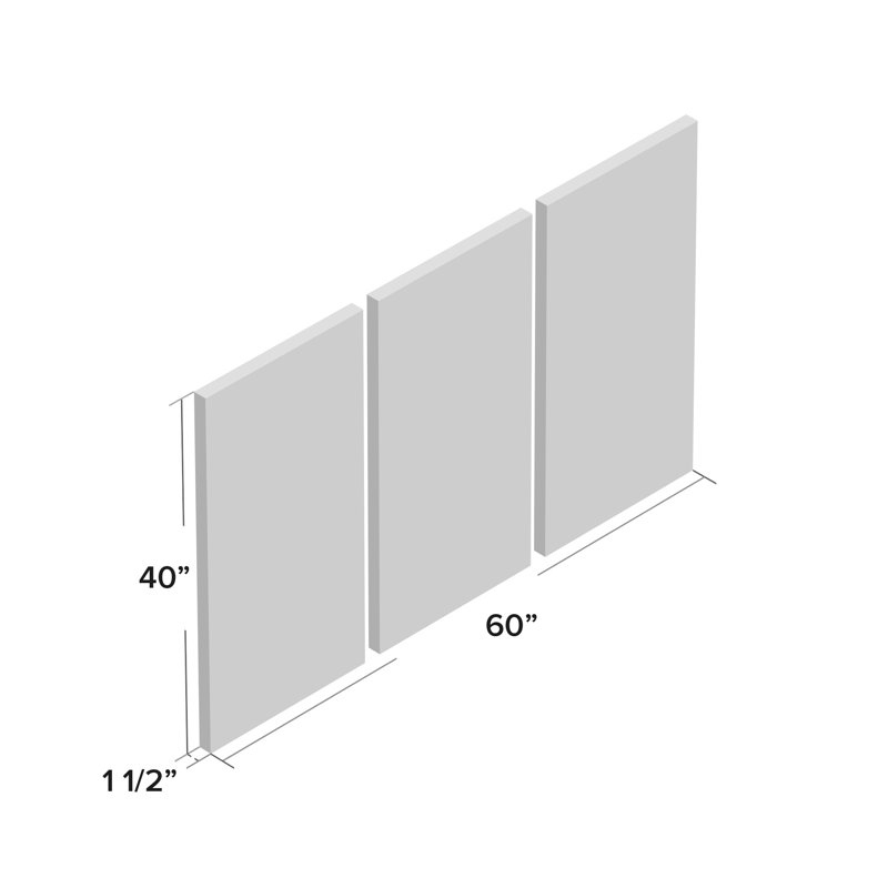 « glistening pré », image multi-pièces sur toile tendue, H 40 po x l 60 po x P 1,5 po