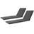 2PCS Patio Lounge Chair Recliner Chair w/ 3-Position Adjustable Backrest & Cushion Brown & Gray-1332632045-1332631827