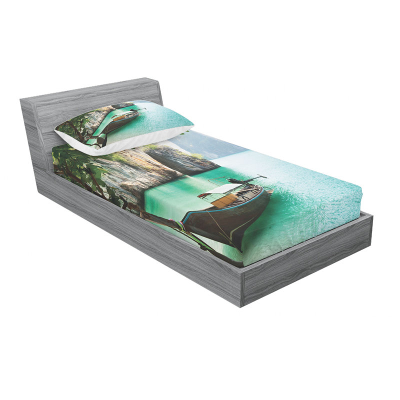 Ensemble de draps Tropical, Ensemble de draps pour lit simple TG avec drap-hou