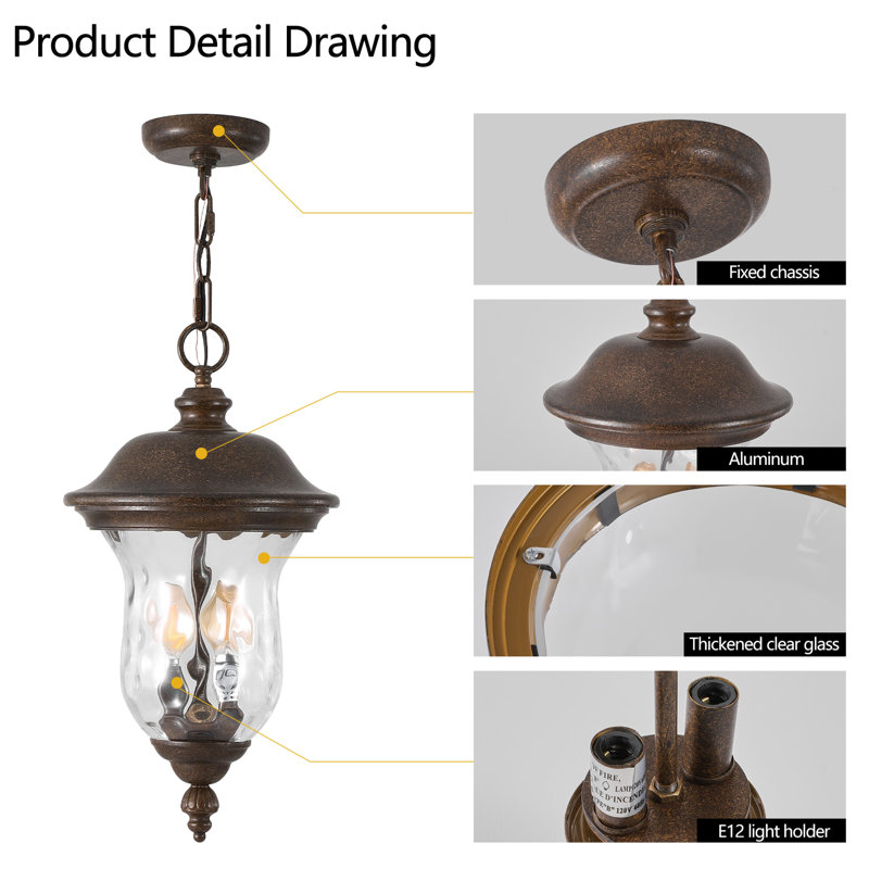 Outdoor Waterproof Hanging Lantern