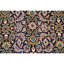 Tapis oriental en laine noué à la main noir / blanc / brun-66825544