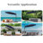 Belmira Aluminum 360-Degree Rotation Cantilever Offset Umbrella with Free Standing Umbrella Base-461229608
