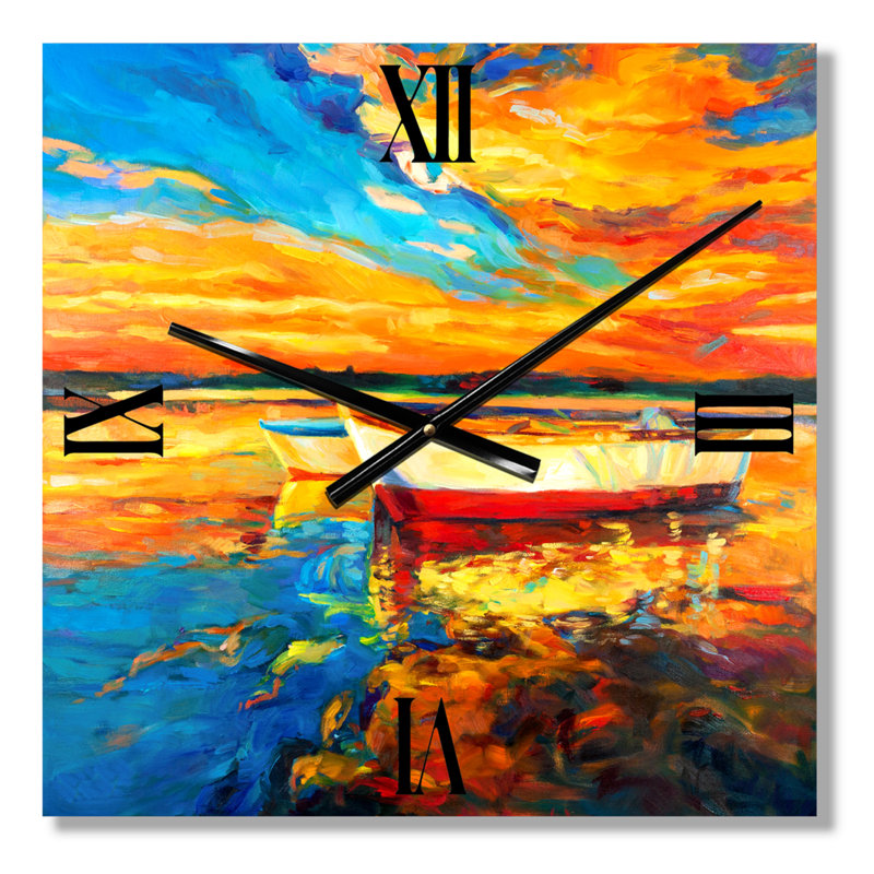Horloge murale «Bateaux près de la jetée», Petit