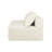 Chaise Lounge 57" Fabric White No Assembly Required