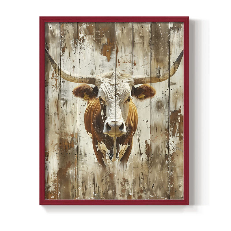 "ANIMALS Series Dx", H 15 po x l 12 po, Rouge