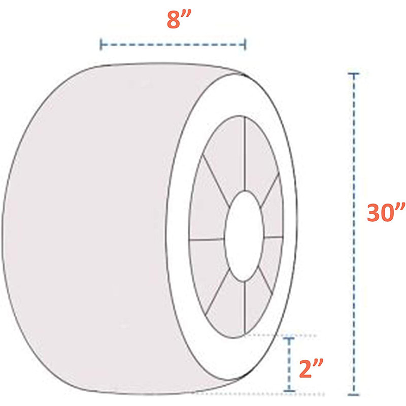 Elastic Wheel Cover By Blue Elephant, 20.3cm H x 76.2cm W x 76.2cm D