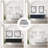 Blue Double Bath Vanity 80 in. W x 22 in. D, Carrara Marble Top, and 36 in. Mirrors