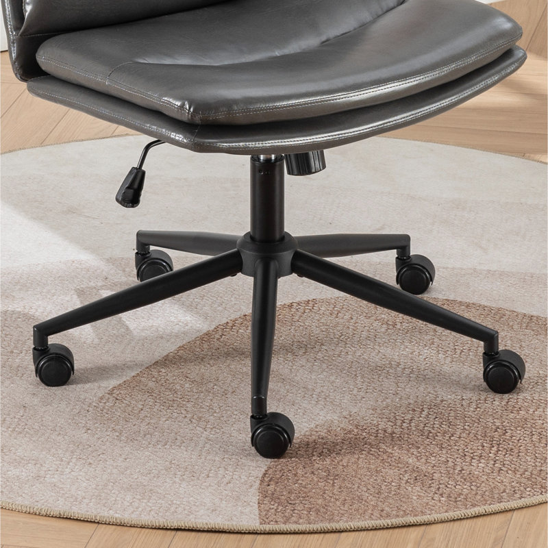 Chaise pivotante grise 360 - hauteur réglable, siège fiable pour la maison / bureau, Gris