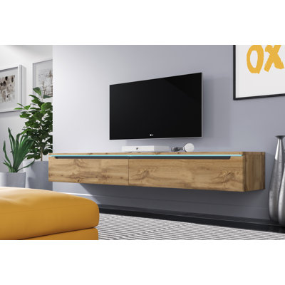 Allard Unfinished Floating TV Stand for TVs up to 78"