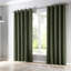 100% Cotton Room Darkening Curtain Panel Pair