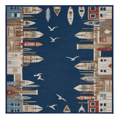  Tapis nautique lavable Harbor Scenes