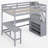 Full Size Loft Bed With Built-In Desk And Storage Staircase-1503899484