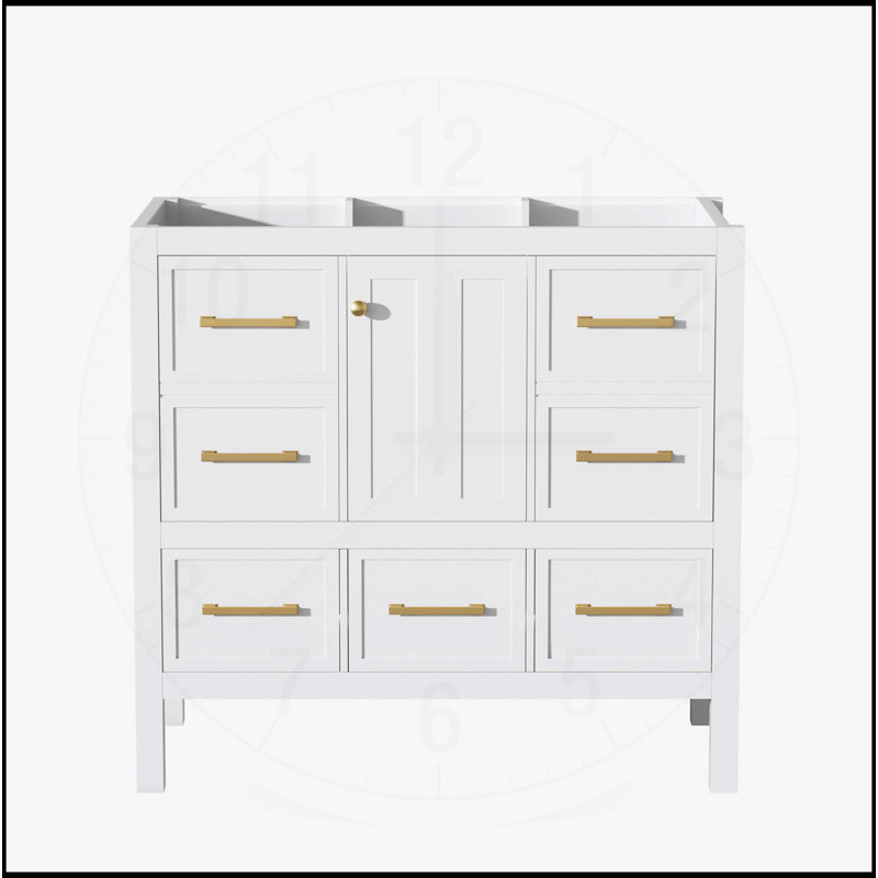 Meuble-lavabo 36 po sans lavabo, Blanc