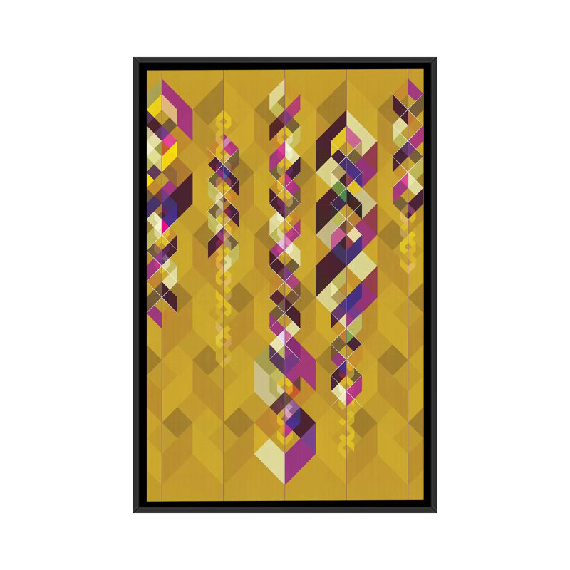 « dna », impression sur toile, H 26 po x l 18 po x P 1,5 po, Toile avec cadre flottant noir, Pas de tapis