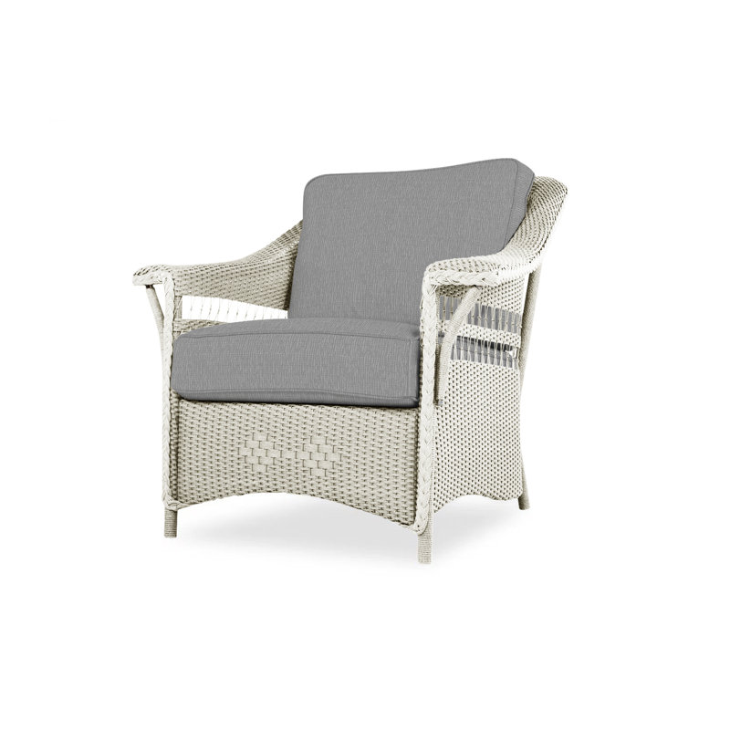 Nantucket Outdoor Lounge Chair, Remy Pebble, Linen