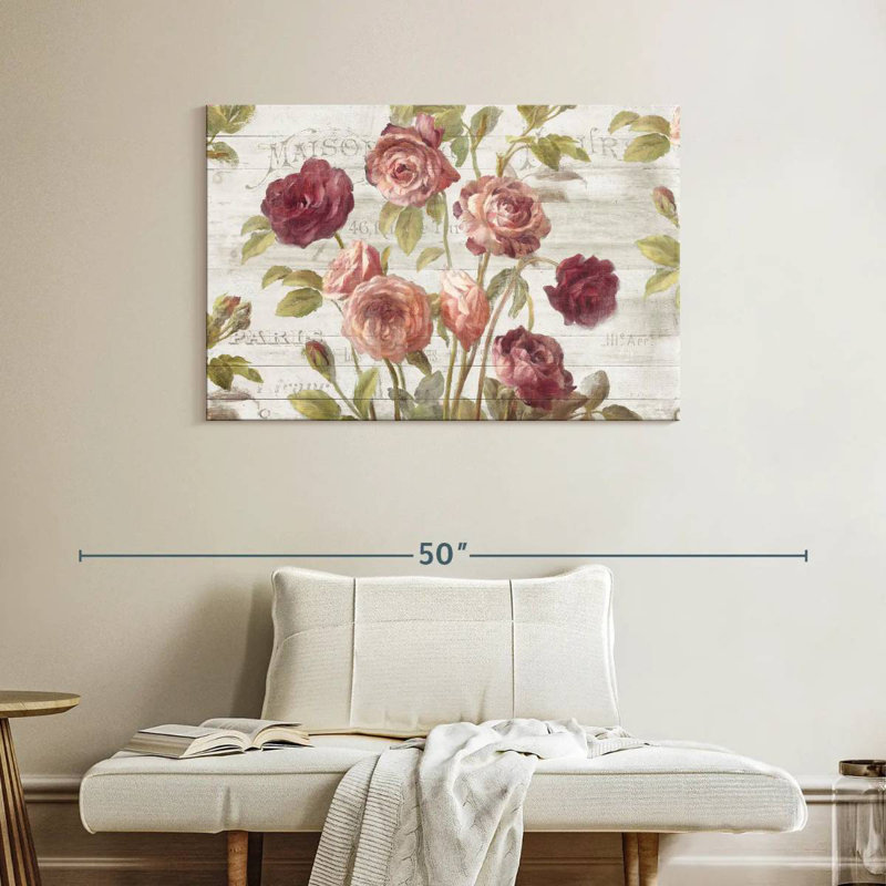 Harnek French Roses I, 26" H x 39" W