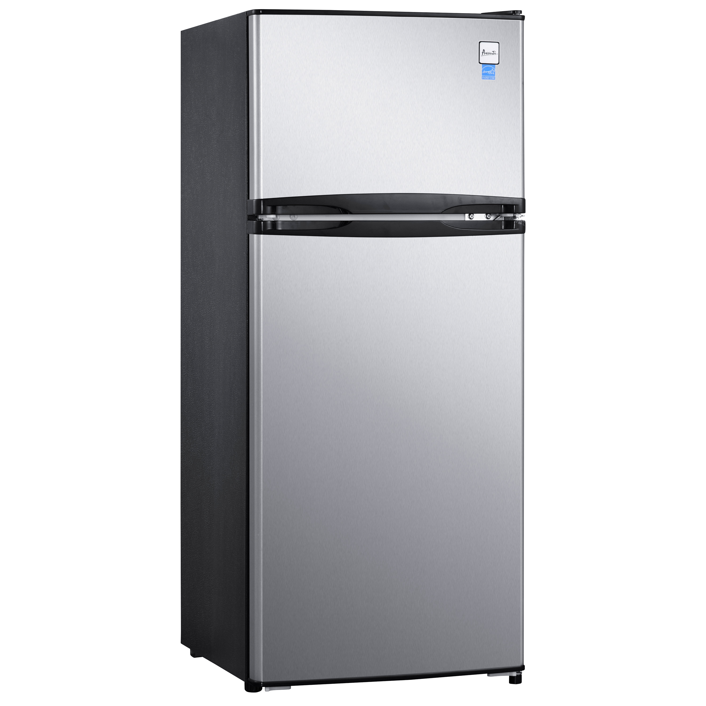 Avanti Energy Star 3.1 Cu. Ft. Two Door Compact Refrigerator/Freezer -  Black and Stainless Steel 