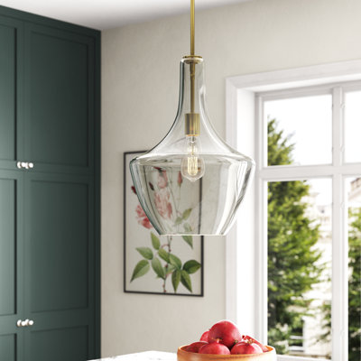 Petalite 1 Light Unique / Statement Schoolhouse Pendant