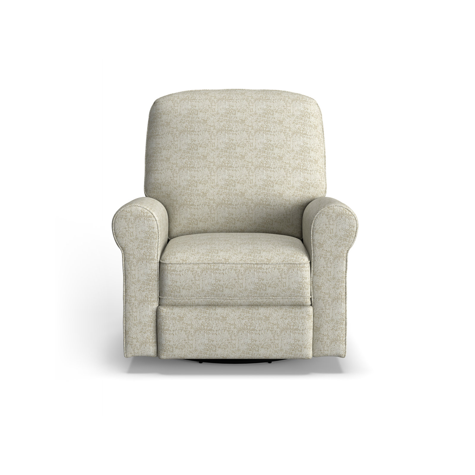 Anastasia Upholstered Swivel Reclining Glider, Malibu Parchment Performance Chenille