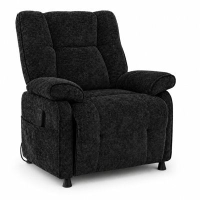 Fauteuil inclinable électrique avec télécommande, fauteuil inclinable en chenille compact avec poche latérale et repose-pieds, capacité de 350 lb