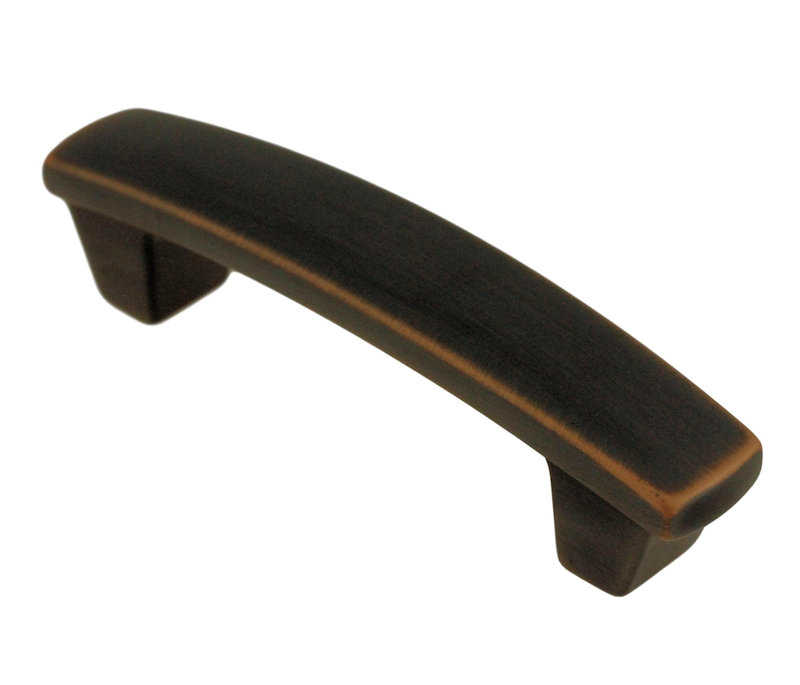 3-3/4" Center Solid Brass Front Mount Hoosier Pull