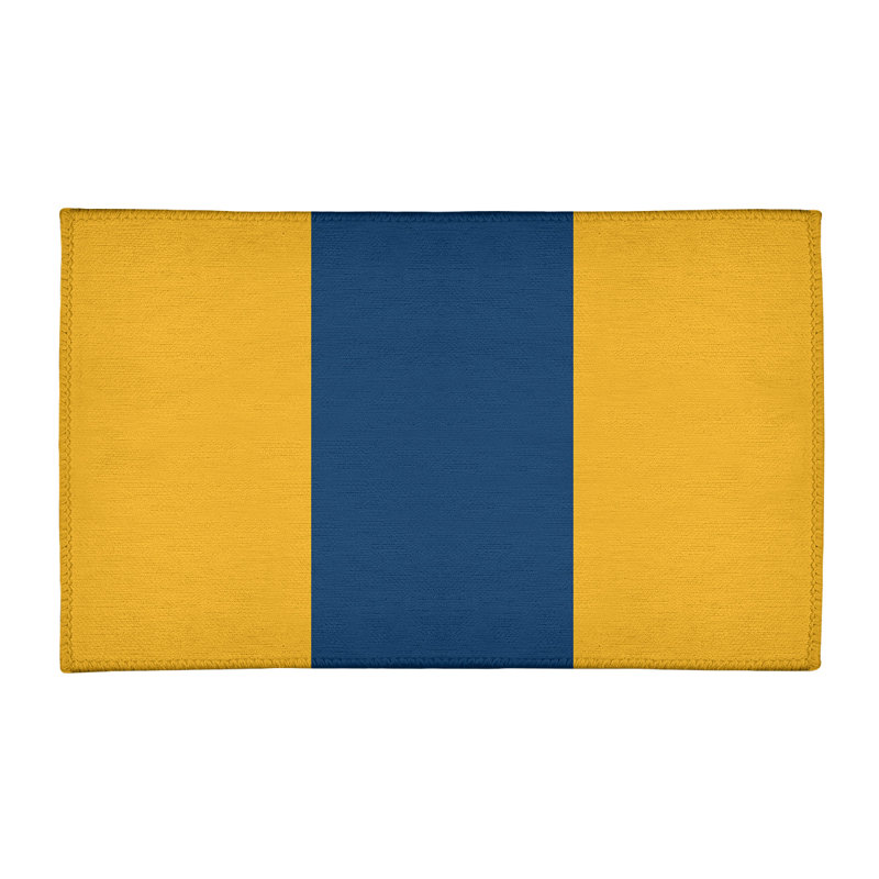 Tapis bleu/jaune, Rectangle 2 pi x 3 pi