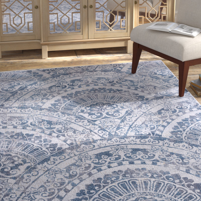 Sparta Viscose Abstract Indoor Rug, Rectangle 5'3" x 7'7"