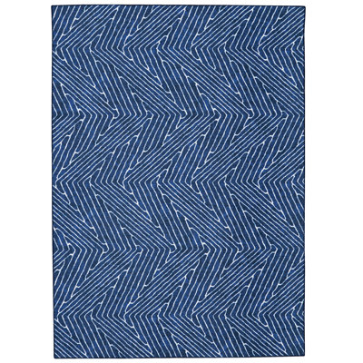 Tapis bleu et ivoire Delacroy