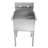Pearlhaus 23'' L x 23.13'' W Brushed Stainless Steel Freestanding Service Sink