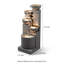 Fontaine d'extérieur 39,76 po H 5 niveaux