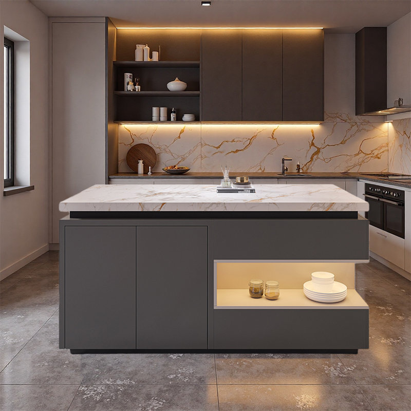 Fashionable Practical Kitchen Island - Suited for kitchens, living rooms, and relaxation zones