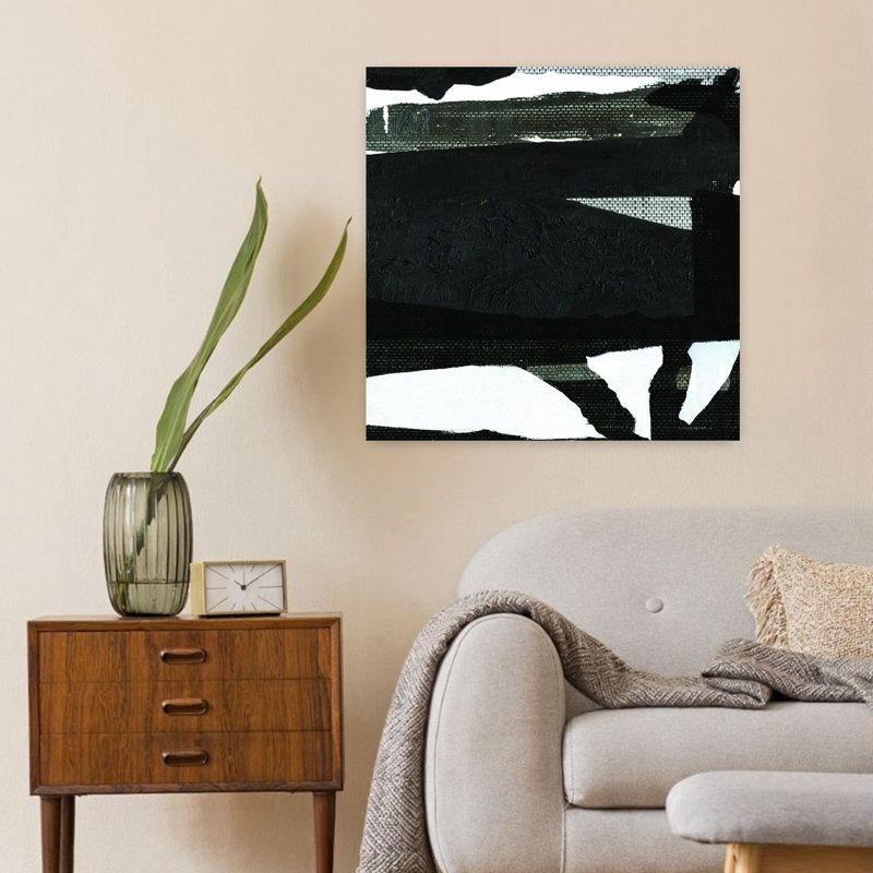 Art contemporain abstrait vieillissant, H 24 po x l 24 po
