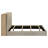 Arielle Eastern King Bookcase Panel Storage Bed Light Oak-1763765856