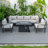 Chelsea 7-Piece Outdoor Sectional Set – Modular Patio Conversation Group with Cushions, Aluminum Frame & Tempered-Glass Coffee Table-777465204