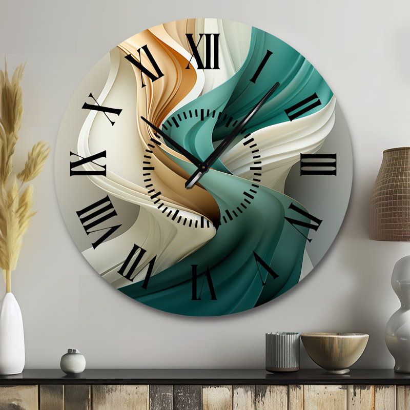 Horloge murale Teal, Grand