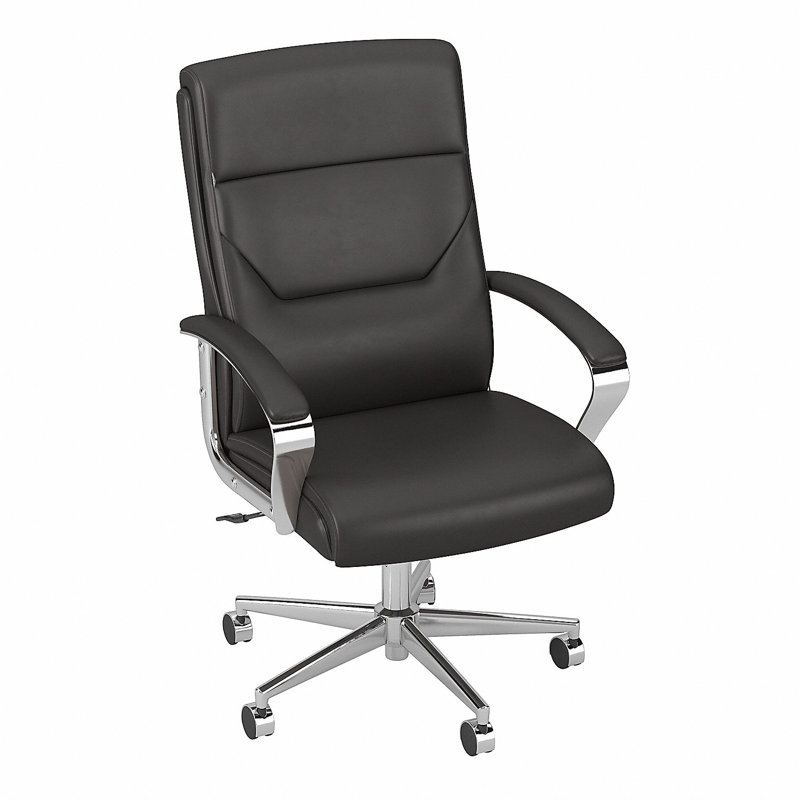 BBF Seating Vinyl Executive Chair, Brown