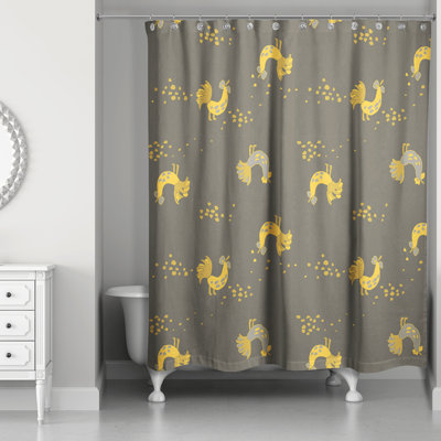 Rideau de douche simple coq Hamil